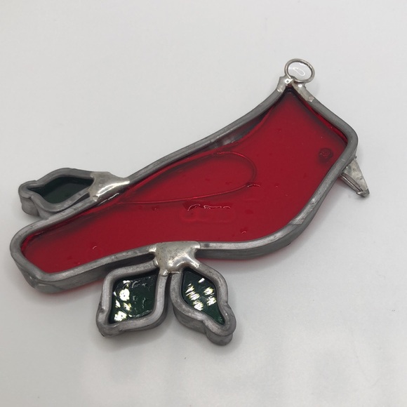 VTG Sun Catcher Beautiful Cardinal Illinois State Bird - Picture 6 of 7